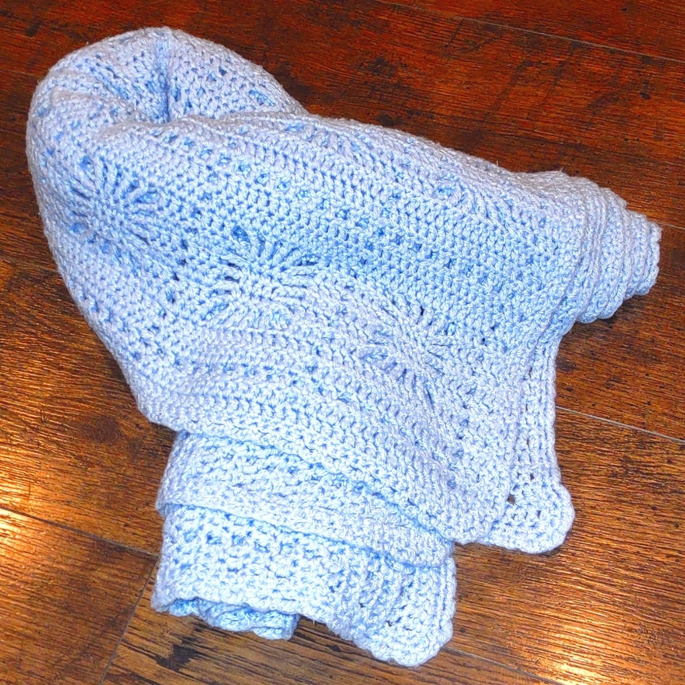 Crochet Spiderweb Baby Blanket